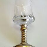 Series of six crystal wine glass with tin foot 9'° 160 ml