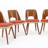 1960s Oswald Haerdtl ,Set of 4 Dining Chairs by TON, Czechoslovakia