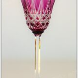 Set of 4 wine glasses from the Rhine Roemer St Louis Crystal model Tarn