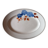 Plat de service ovale Creil et Montereau (HBCM)