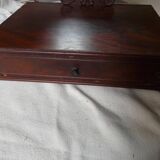 Napoleon III dressing table with mirror in mahogany veneer