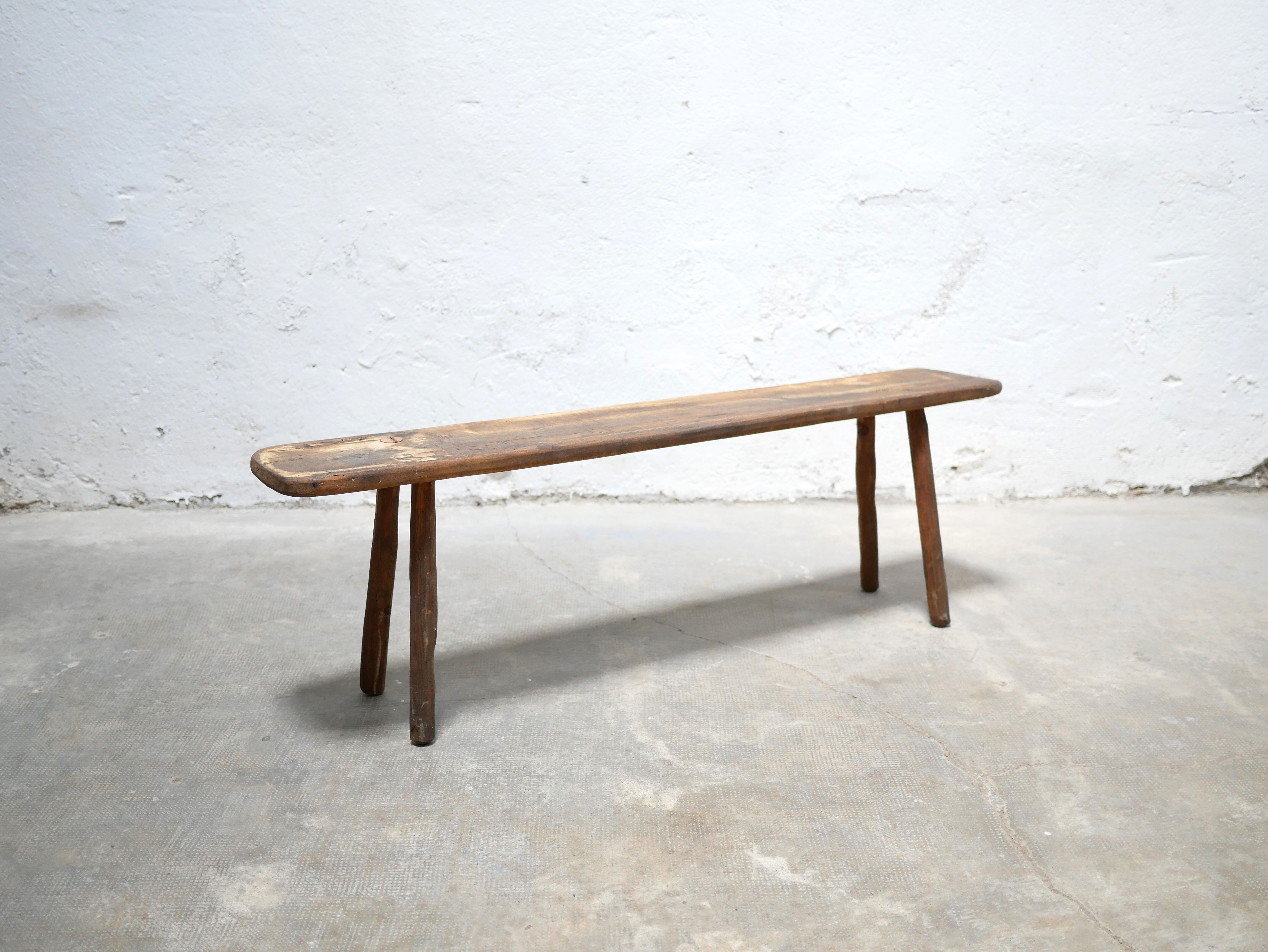 Banc artisanal en bois