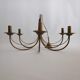 Chandelier in patinated brass of the years 70