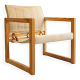 Armchair Safari Linen Ikea Vintage designer Karin Mobring