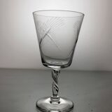 6 crystal wine glasses from the 60s (wheat)