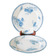 Pair of Sarreguemines ironstone dinner plates, Royat pattern, 19th century