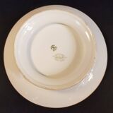 Piédouche plate in Limoges porcelain