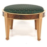Scandinavian mahogany ottoman, Sweden, 1990