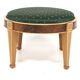 Scandinavian mahogany ottoman, Sweden, 1990