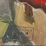 Painting, view of Saint Raphael 1964 by Robert Fleurent