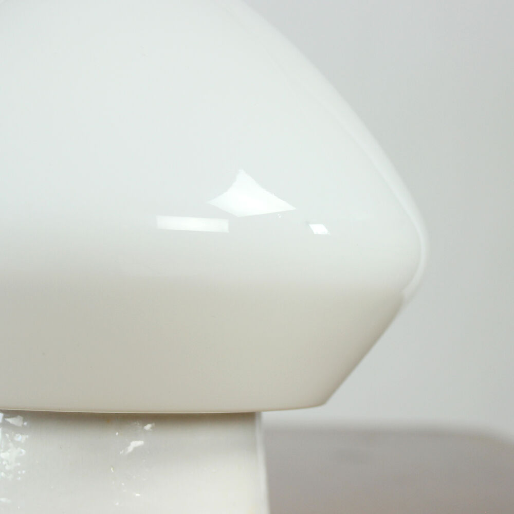 White opaline glass and porcelain light, Czechoslovakia 1960s