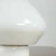 White opaline glass and porcelain light, Czechoslovakia 1960s