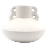 Vase en terre cuite à anses blanc