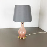 Murano glass "rose" table desk light Cenedese Vetri 1960s