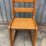 Small child school chair baby desk chair design 70s Montessori