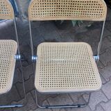 Plia chairs by Castelli in wood and cane.