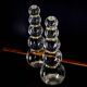 Pair of altuglass candle holders