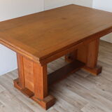 Modernist solid oak dining table, 1940