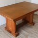 Table de repas moderniste en chêne massif, 1940