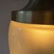 Heavy frosted glass pendant lamp by Staff, 1960s, Germany