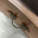 Louis XV style chest of drawers in wood and marble