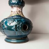 70's beige blue floor lamp