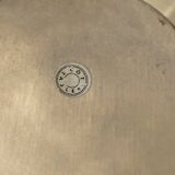 Silver-plated butter dish with elephant motif