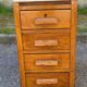 Solid oak notary cabinet American office filing cabinet