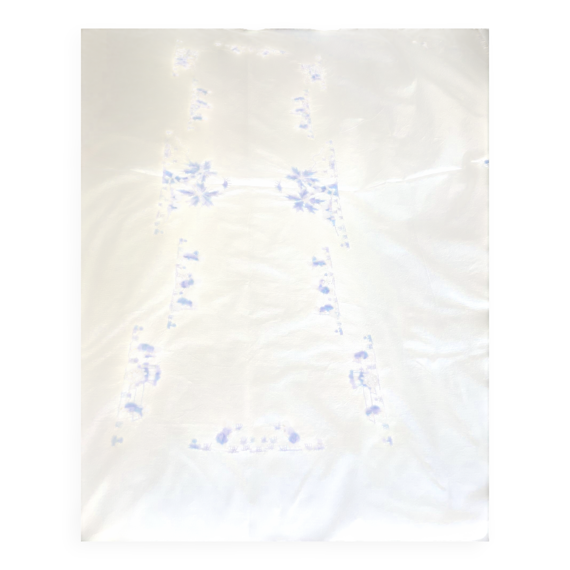 Large Malagasy artisan tablecloth