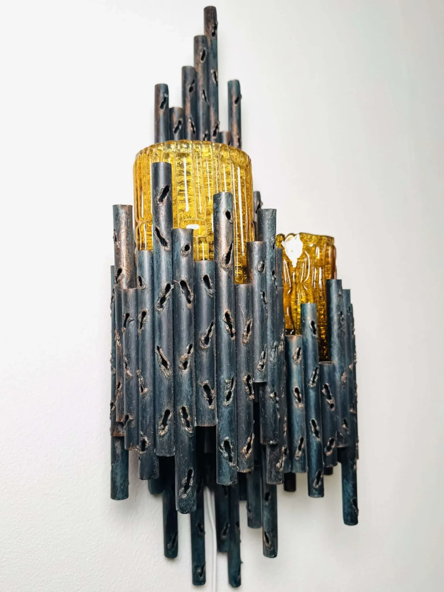 Brutalist Wall Lamp By Marcel Fantoni, Italy, 1960S
