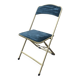 Vintage folding chair Mid-Century style Opera gold metal velvet