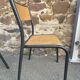 Lot de 8 chaises industrielles école  vintage collectivités mullca delagrav