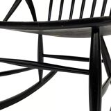 Fauteuil à bascule vintage Illum Wikkelso design danois