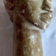 Large african sculpture in steatite stone signed lewanga – art