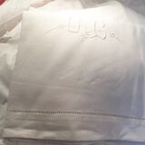 Monogram cotton sheet