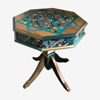 Octagonal side table