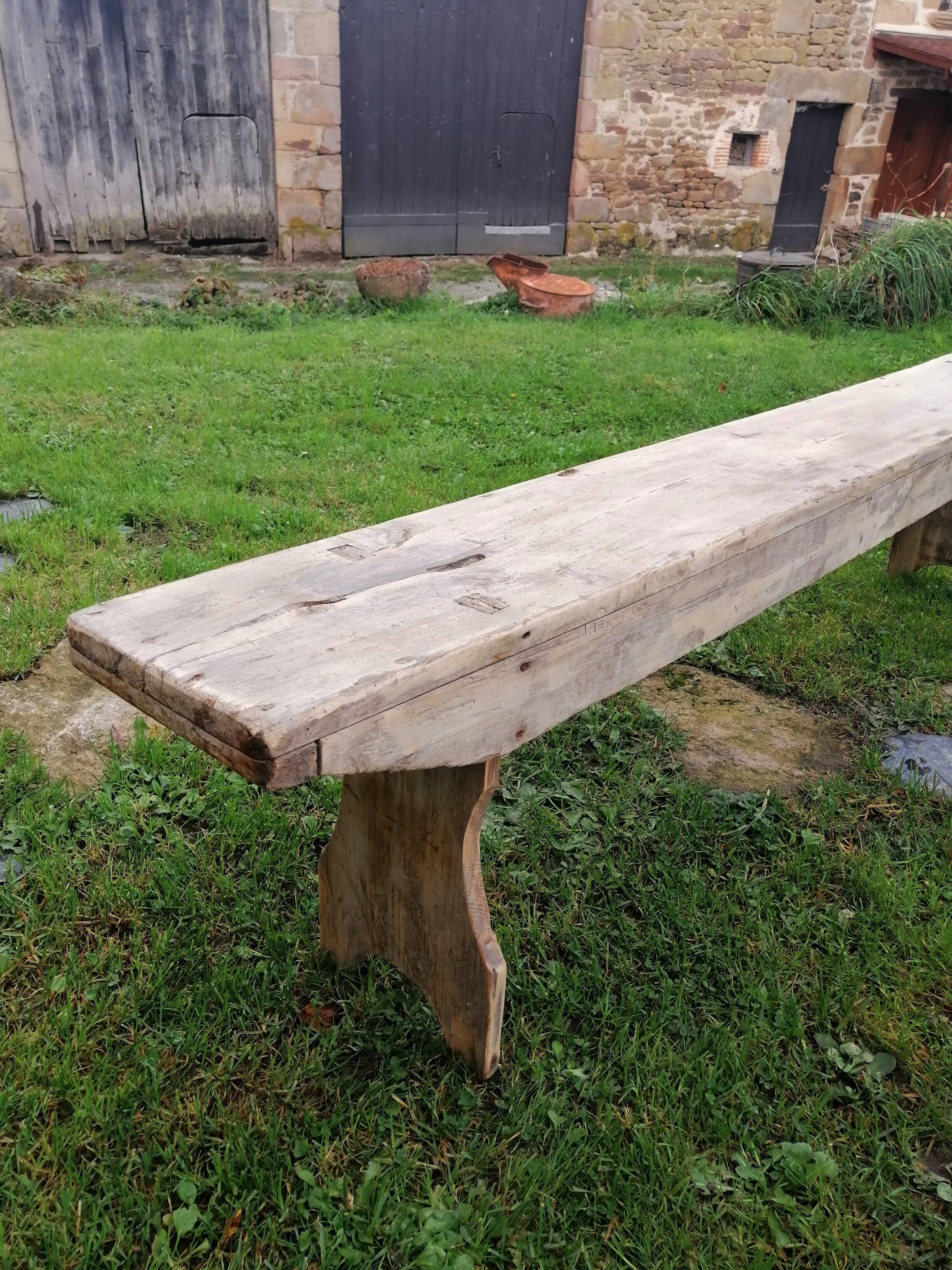 Old farmhouse bench Long 203 cm