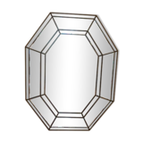 Hexagonal art deco mirror