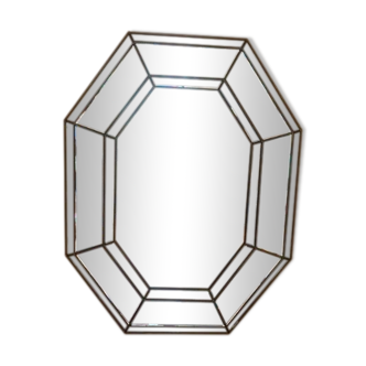 Hexagonal art deco mirror
