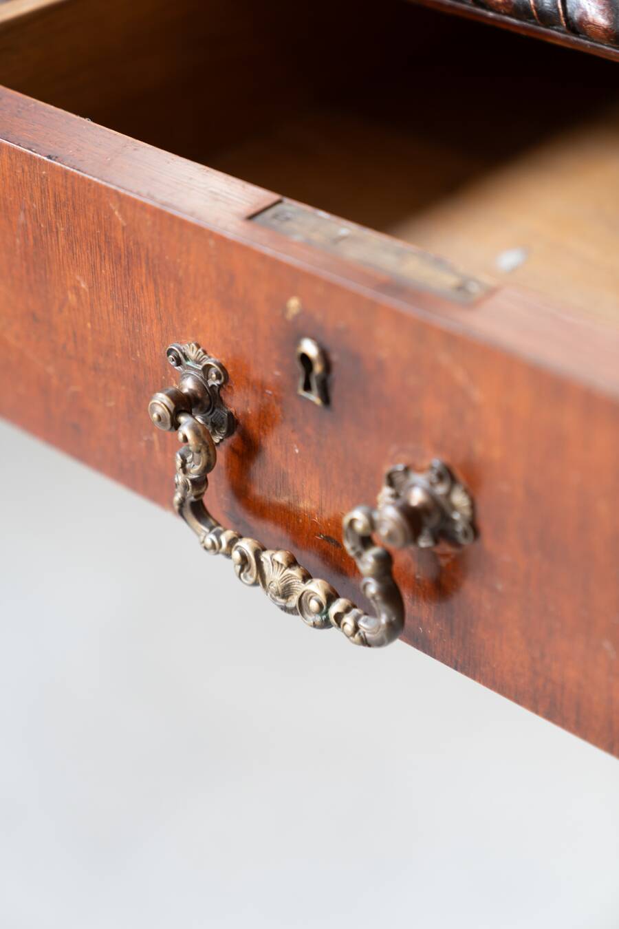 Late 19th/Early 20th Century Edwardian Desk with Lion Paw Feet