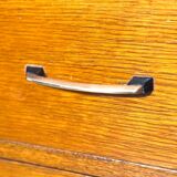 Vintage chest of drawers with gold handles