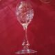 Crystal wine glasses cut by Baccarat with a jug.