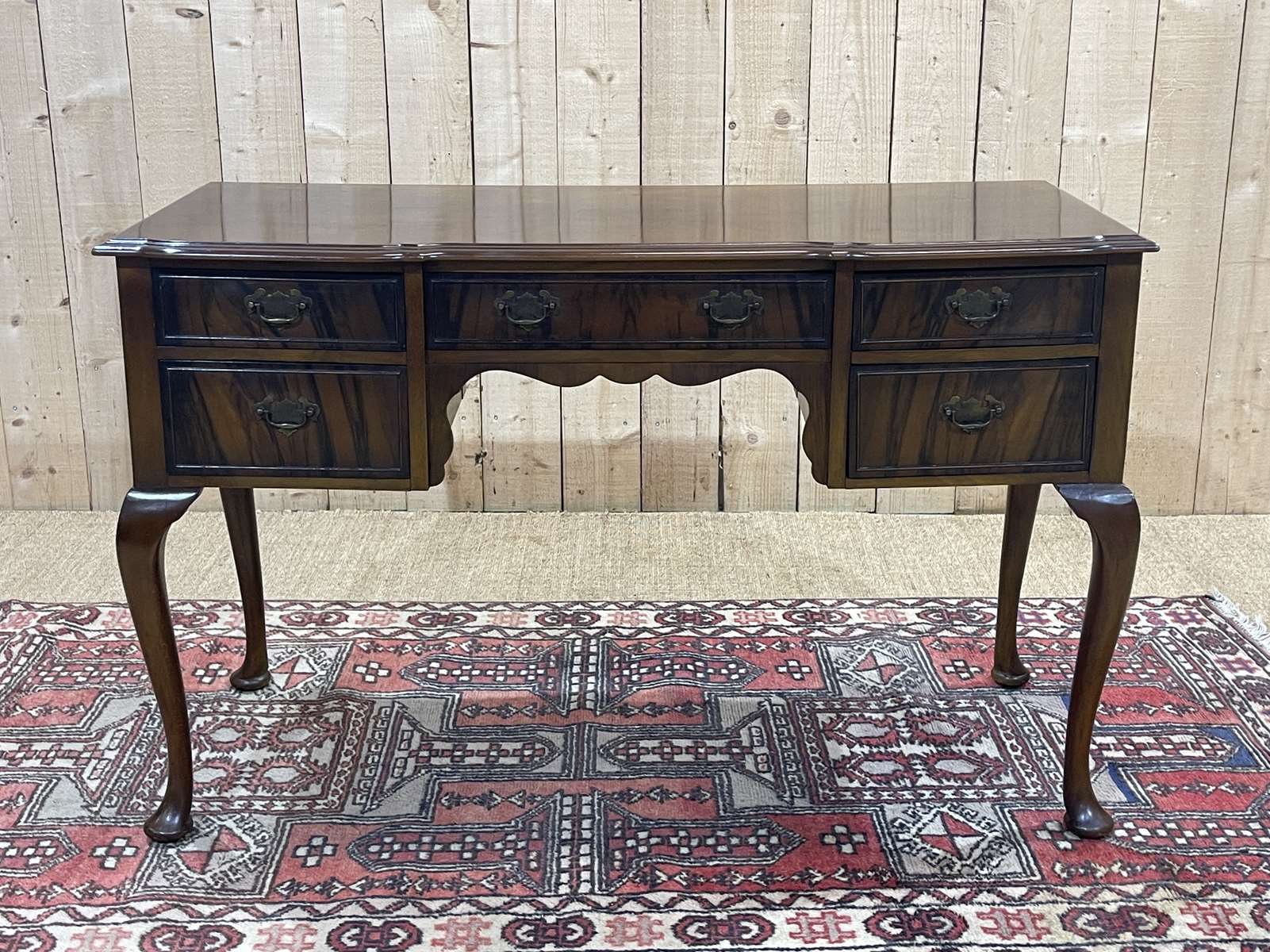 English chippendale desk in walnut from the 1950s