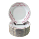 10 porcelain dessert plates