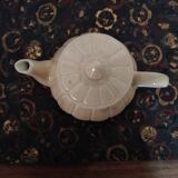 Cream-colored teapot