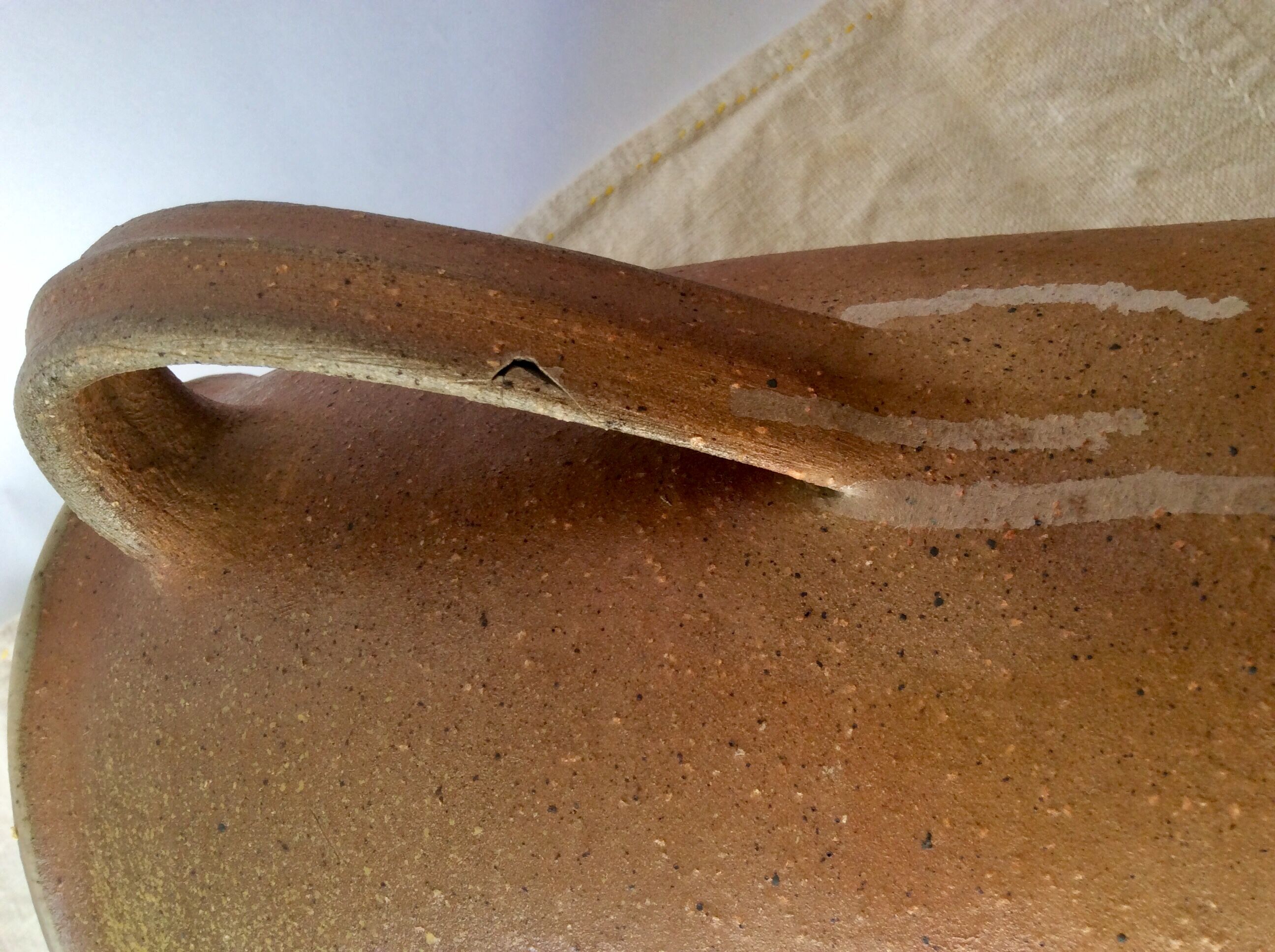 Large antique broc in 4-litre artisan sandstone