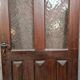 Art Deco period door in solid wood around 1930-1940