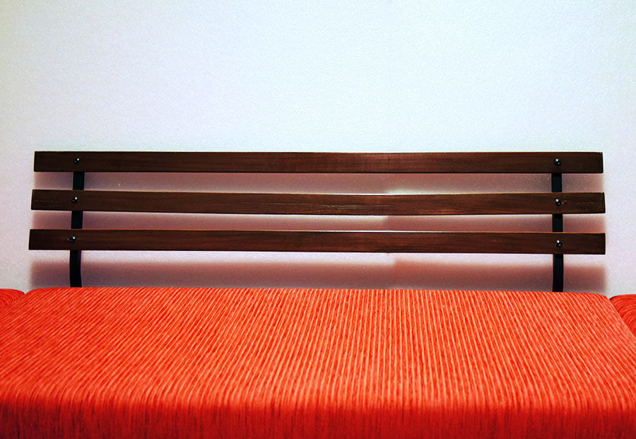 Mid-century Italian sofa bed in corduroy fabric