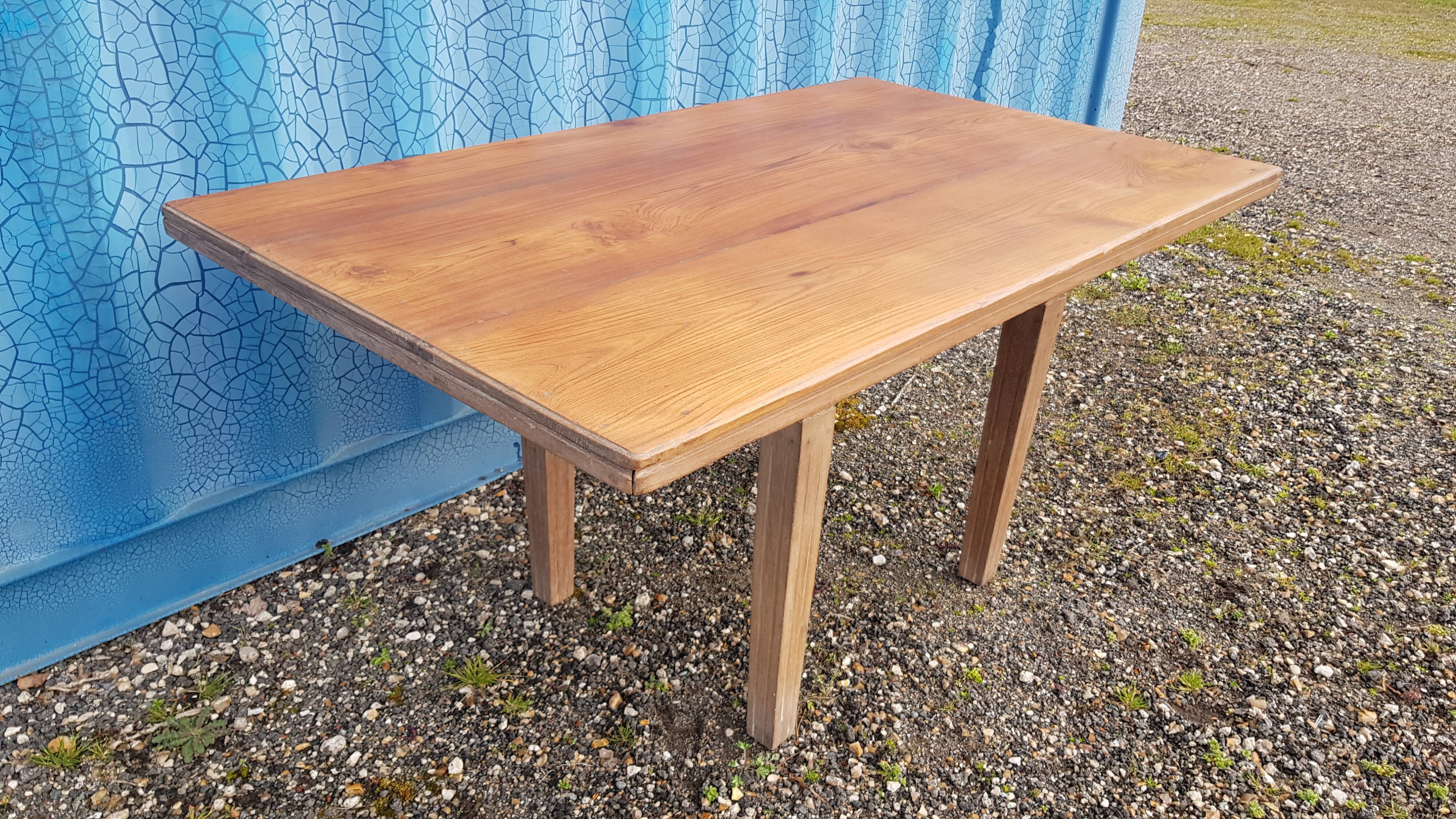 Old Burmese teak dining table