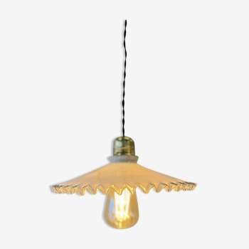 Opaline lamp serrated edge LA05